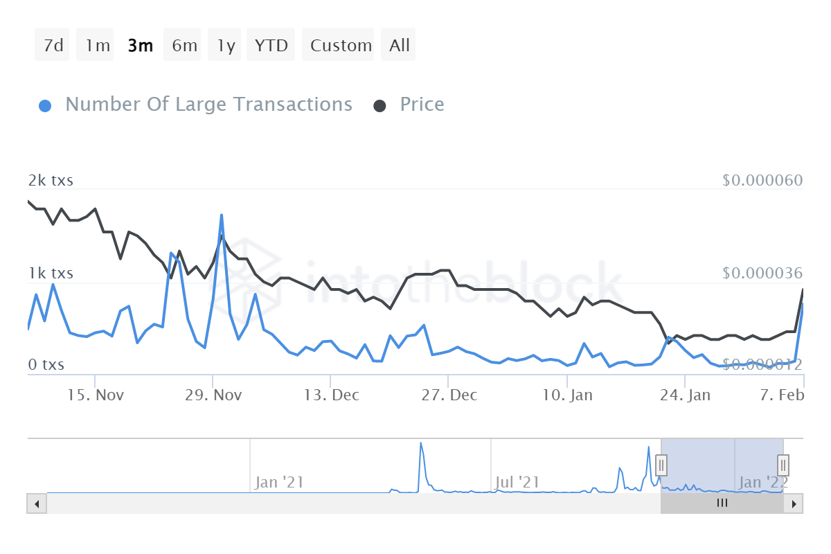 SHIB large transactions